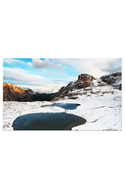 StoryGift Romania Tablou Canvas Panorama Montana In Alpii Dolomiti, Italia, L...