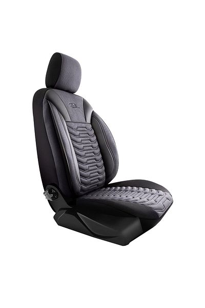 Panda Set Huse Scaune Auto Panda Paris, negru gri, 11 piese