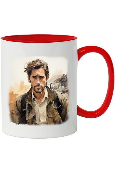 StoryGift Romania Mug With Jake Gyllenhaal, Actor, Artist, Movie, Celebrity, Multicolor 330 ml, Ce, Cu,STG