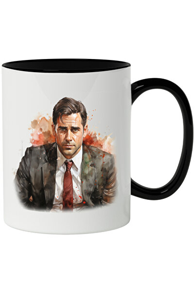 StoryGift Romania Cana Cu Michael Scott, Personaj, The Office, Watercolor, Mu...