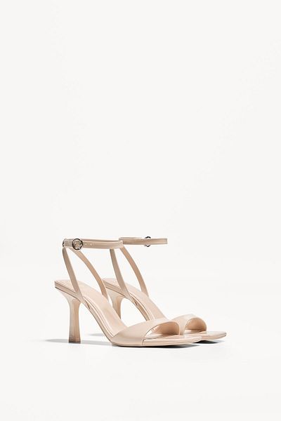 Bershka High-heel sandals with ankle strap