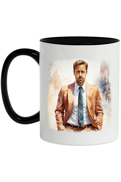StoryGift Romania Mug With Jake Gyllenhaal, Celebrity, Actor, Movies, Star, Multicolor 330 ml, C, With ,STG
