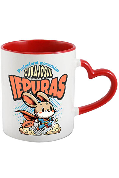 StoryGift Romania Cana Curajosul Iepuras-protectorul morcovilor, 330ml, Ceram...