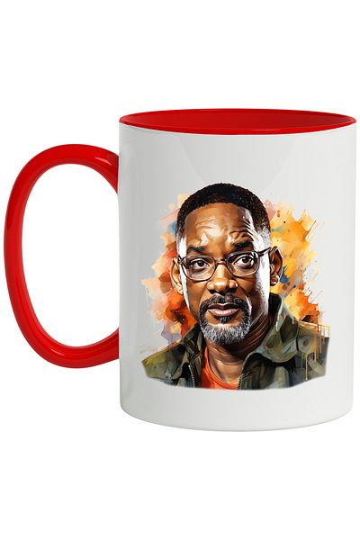StoryGift Romania Mug With Will Smith, Actor, Singer, Rapper, Celebrity, Multicolor 330 ml, Ceramic, With ,STG