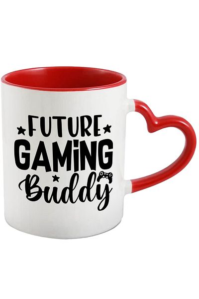 StoryGift Romania Mug with the text in English "Future gaming buddy" - future gaming buddy vi, Cu,STG