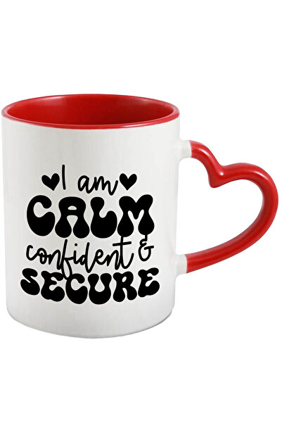 StoryGift Romania Cana cu inimioare si textul "I am calm, confident & secure"...