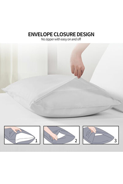 Hotel Linen Klub 4-Piece 100% Cotton Sateen Pillowcase (50x75cm) – Silky Soft Feel Like Satin, Hotel-Quality Bedding