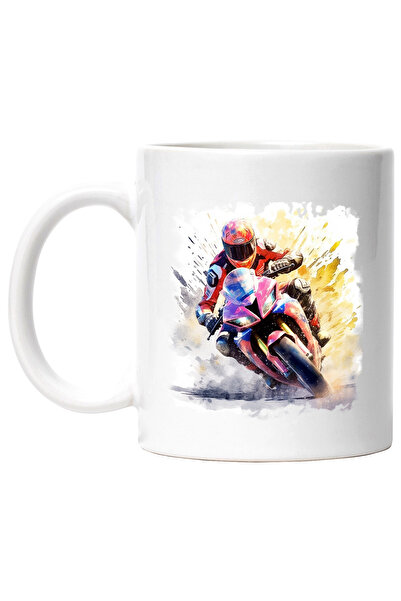 StoryGift Romania Cana Cu Motocicleta, Casca, Nisip, Sport Extrem, Echipament...