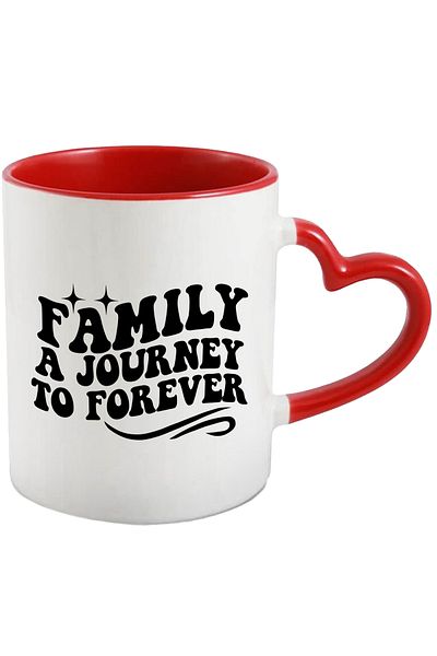 StoryGift Romania Mug for happy families that represent a journey "towards" forever with M, Cu, STG