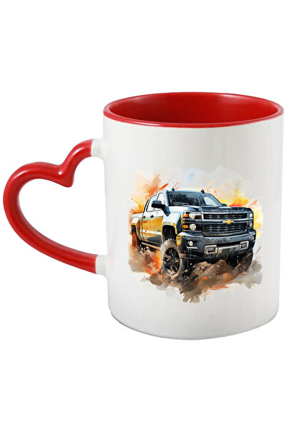 StoryGift Romania Cana Cu Masina, Chevrolet Silverado, Offroad, Vopsea, Multicolor 330 ml, Ceramic, Cu ,STG