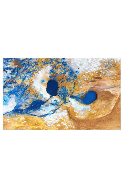StoryGift Romania Tablou Canvas 40 x 25CM Peisaj Aerian Islanda, Gheizer, Vulcan, Natura, Peisaj Geot,STG