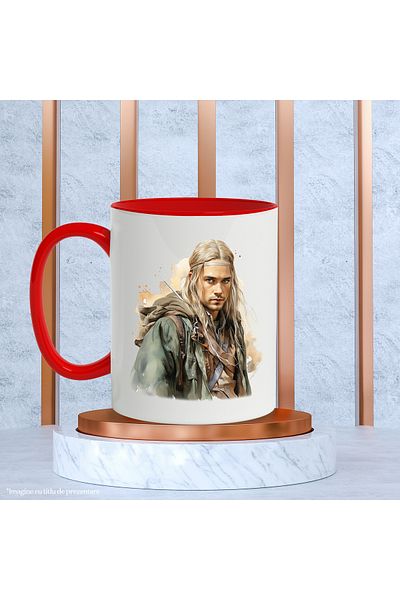 StoryGift Romania Mug With Legolas, Lord of the Rings, Fictional Character, Multicolor 330 ml, Ceramic, With ,STG