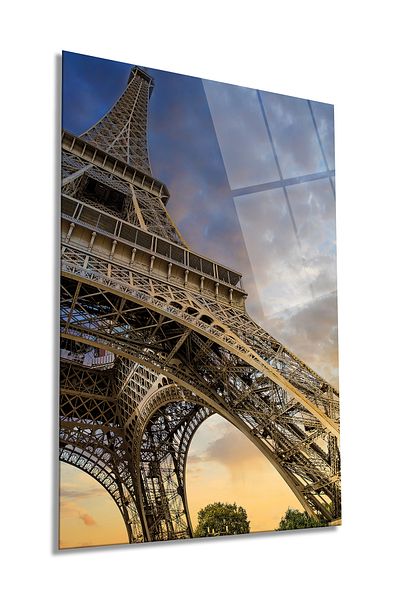 Rosyvien Eiffel Tower Paris Vertical Glass Painting, Διακόσμηση τοίχου σπιτιού και γραφείου, πολυτελές δώρο, αντιθραυστικό και αντιχαρακτική