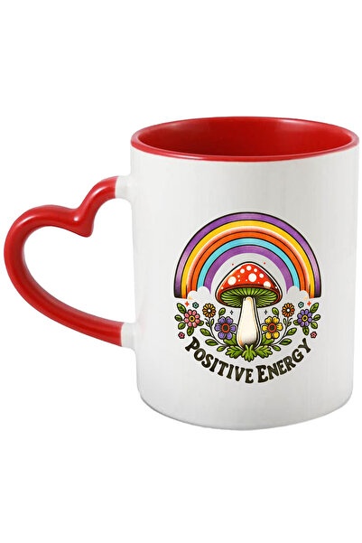 StoryGift Romania Cana cu mesajul "Positive energy", stilul hippie, cultura, ...