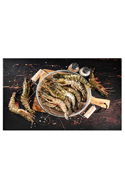 StoryGift Romania Tablou Canvas Bucatarie Maritima Creveti Crud Intrun Tavite...