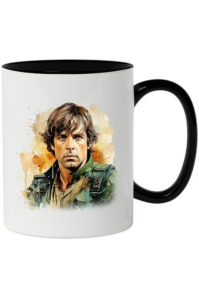 StoryGift Romania Luke Skywalker Mug, Star Wars, SF Movies, Multicolor 330 ml, Ceramic, With ,STG