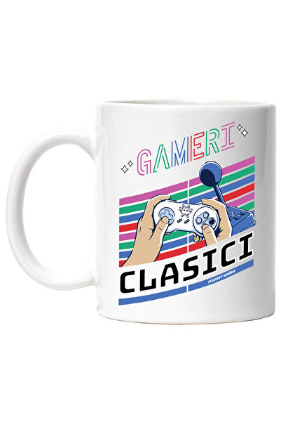 StoryGift Romania Cana Gameri Clasici maneta vintigi veteran lume noua, 330ml...