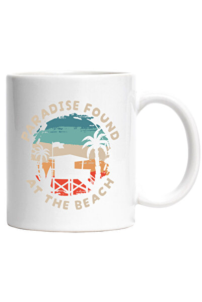 StoryGift Romania Cana Cu Mesaj In Engleza Paradise Found At The Beach, Palmi...