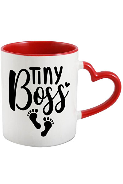 StoryGift Romania Cana cu inimioara si urme de pasi cu textul "Tiny boss" - s...
