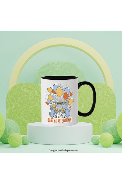 StoryGift Romania Mug With Message In English game On Birthday Edition, Controller, Multicolor 330 ml, With