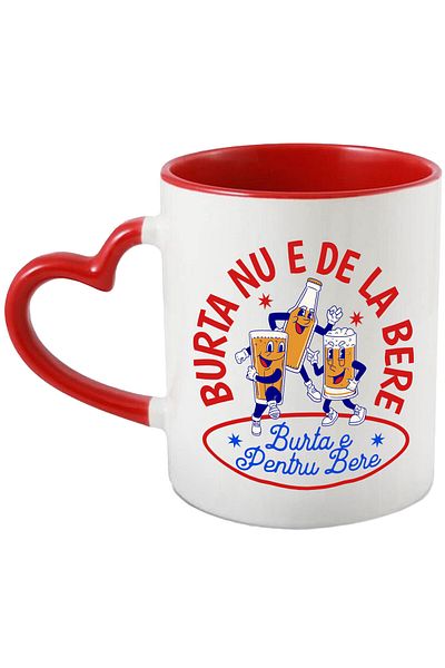 StoryGift Romania Mug with glass, mug and beer bottle, party, fun, dance floor, text, Bur, with, STG
