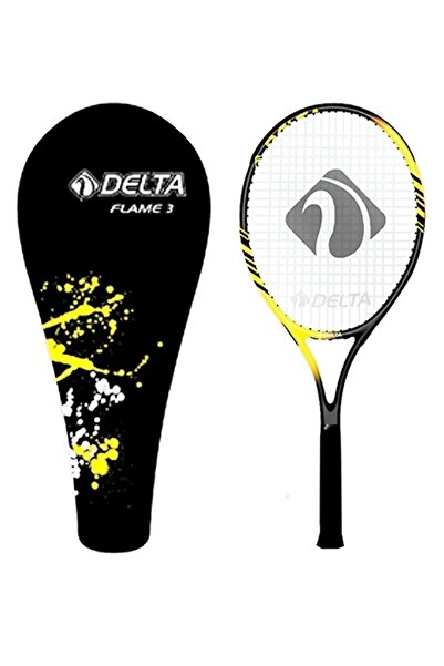 Delta FLAME 27 İnç Tek Parça Üretim L3 Kort Maç Tenis Raketi + Deluxe Kort Tenis Çantası