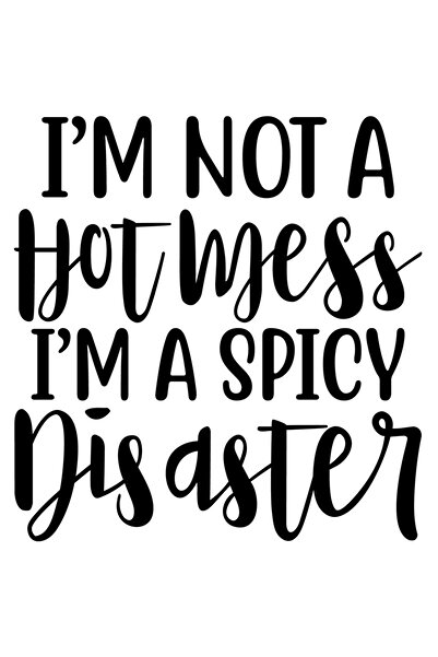 StoryGift Romania Sticker Eticheta 50CM Exterior cu textul "Nu sunt o dezordine fierbinte/zapaceala, sunt un dez