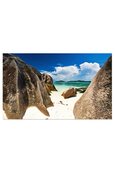 StoryGift Romania Tablou Canvas Plaja Superba Din Seychelles Peisaj Tropical ...