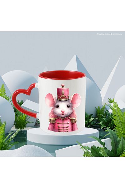 StoryGift Romania Mug with a mouse dressed as a soldier | illustration | period clothes | high rank, With, STG.