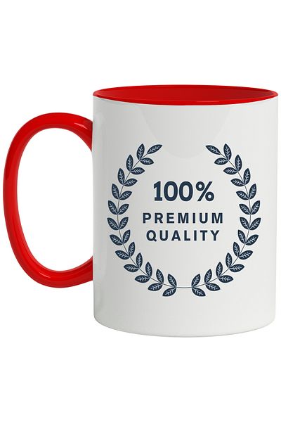 StoryGift Romania Mug With Message In English 100% Premium Quality, Branch, Leaves, Award, Multicolor, With ,STG