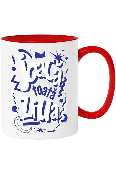 StoryGift Romania Mug Play all day kids who love video games, 330ml, Ceramic with R Handle, With,STG