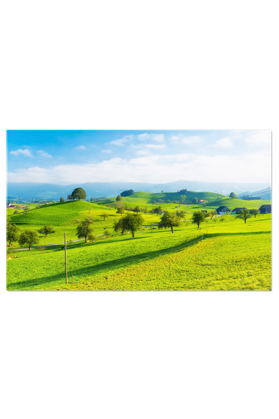 StoryGift Romania Tablou Canvas Arbore Pe Varful Dealului, Vedere Impotriva Fundalului, Peisaj, Vara, Munte 4774