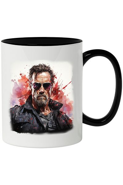 StoryGift Romania Terminator Mug, Movie, Character, Arnold Schwarzenegger, Multicolor 330 ml, C, With, STG