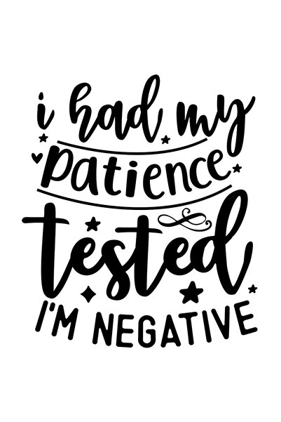 StoryGift Romania Sticker Exterior cu mesajul "Eu mi-am avut rabdarea testata...