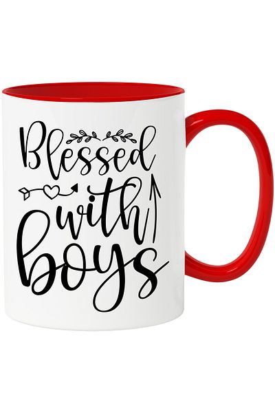 StoryGift Romania Mug for a mother blessed with good boys - sacrifices with Handle R, Cu, STG