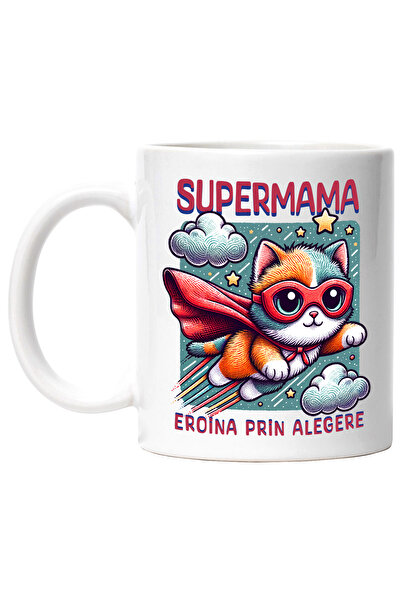 StoryGift Romania Cana Super Mama, SuperErou, Eroina Prin Alegere, 330ml, Cer...