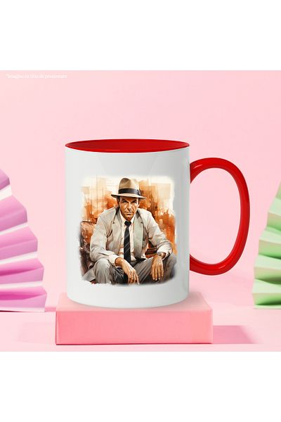 StoryGift Romania Mug With Frank Sinatra, Singer, Celebrity, Artist, Music, Multicolor 330 ml,, With ,STG.