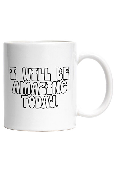 StoryGift Romania Cana cu mesajul in engleza "I will be amazing today" - eu v...
