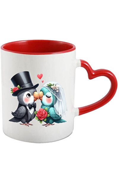 StoryGift Romania Cana cu 2 papagali la nunta | ilustratie | iubire | mireasa...