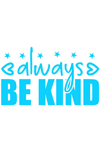 StoryGift Romania Sticker Autocolant 30CM Exterior cu stelute si textul "Fii buna mereu" - ajutor bunatate , Vin