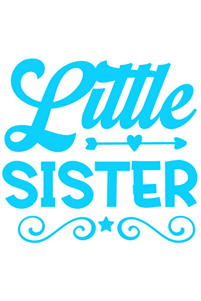 StoryGift Romania Sticker Exterior cu inimioara pentru o sora mai mica iubita...