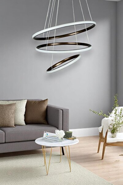 LEGACY Rings 3'Lü Modern Tasarım Bronz Renk - Yatak Odası - Salon - Çocuk Oda...