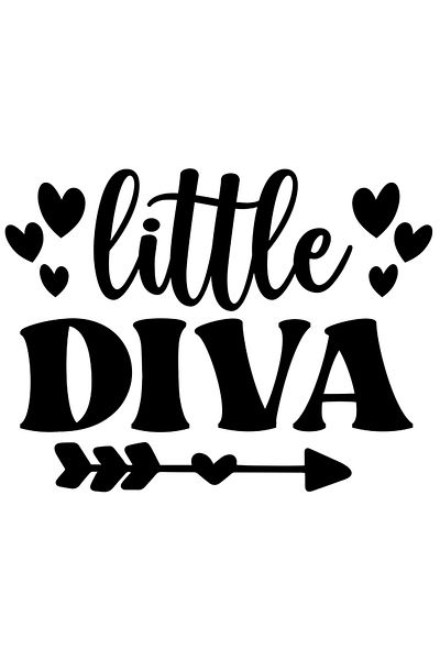 StoryGift Romania Sticker Eticheta 50CM Exterior cu inimioare pentru o diva micuta - afectiune apreciata , Vinyl