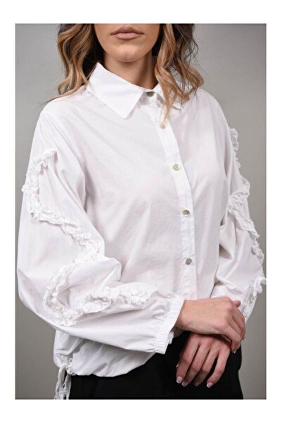 Acqua & Limone SABINA ΠΟΥΚΑΜΙΣΟ ΜΕ ΣΧΕΔΙΟ ΣΤΗ ΜΕΣΗ Λευκό ΕΝΑ ΜΕΓΕΘΟΣ