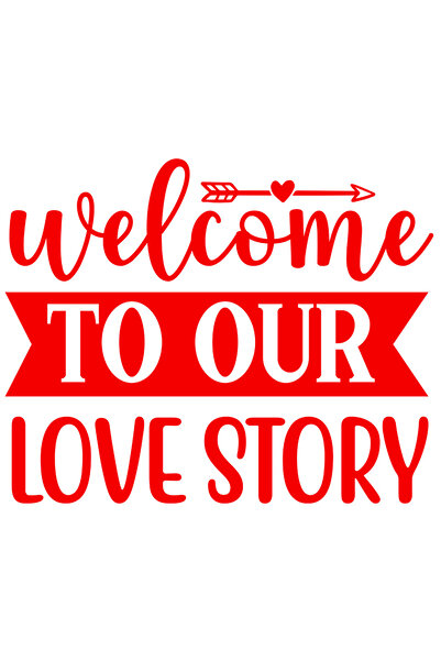 StoryGift Romania Sticker Autocolant 70CM Exterior cu mesajul "Welcome to our...