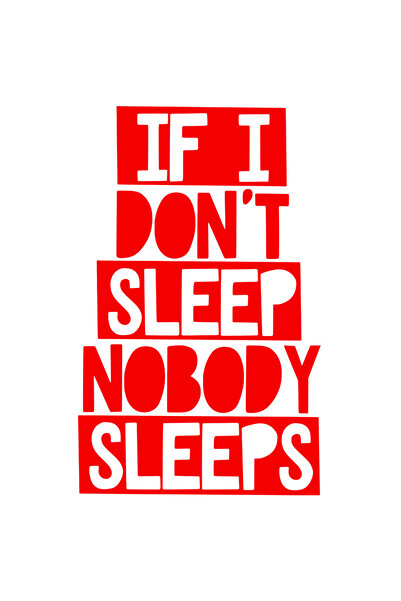 StoryGift Romania Sticker Eticheta 50CM Exterior cu mesajul "If I don't sleep...
