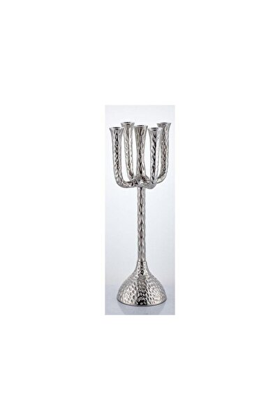 LAMEDORE Cactüs Large Candle Stand 5 Lights Nickel17X17X58 cm