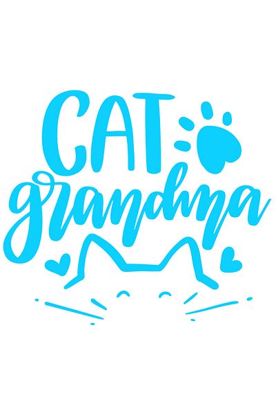 StoryGift Romania Sticker Eticheta 40CM Exterior cu inimioare pentru o bunicuta care creste pisici - afectiune ,