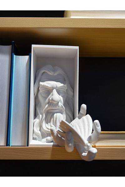 LoTR Gandalf Kitap Tutucu - Dekoratif 3D Baskı Raf Objesi