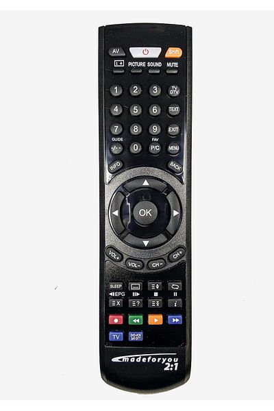 OEM Remote Control For Made For You 2/1-black 3082